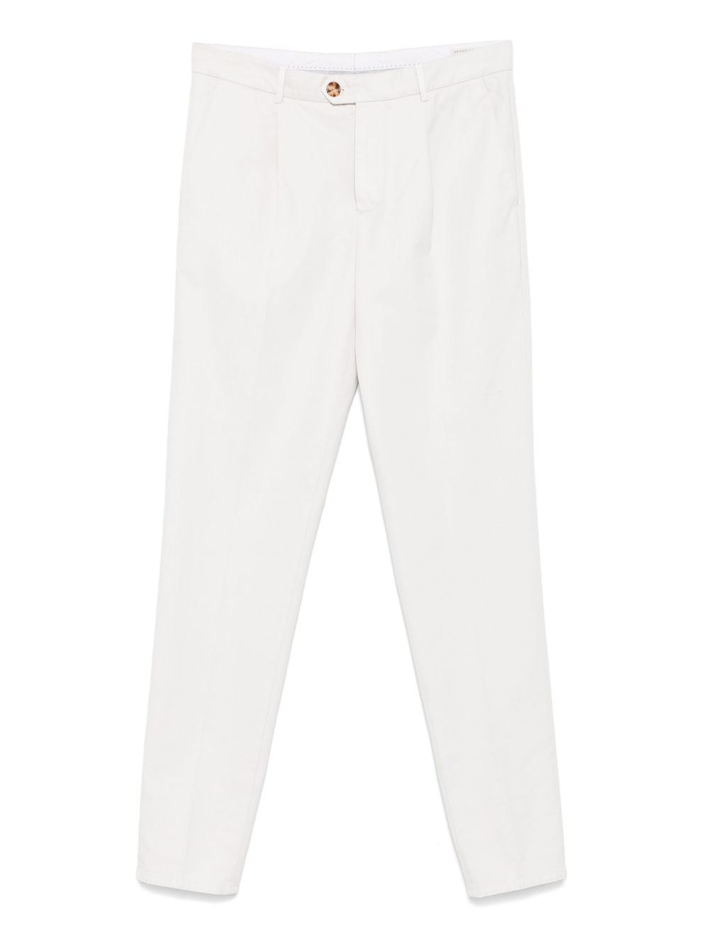 Cotton straight-leg trousers - Neutrals
