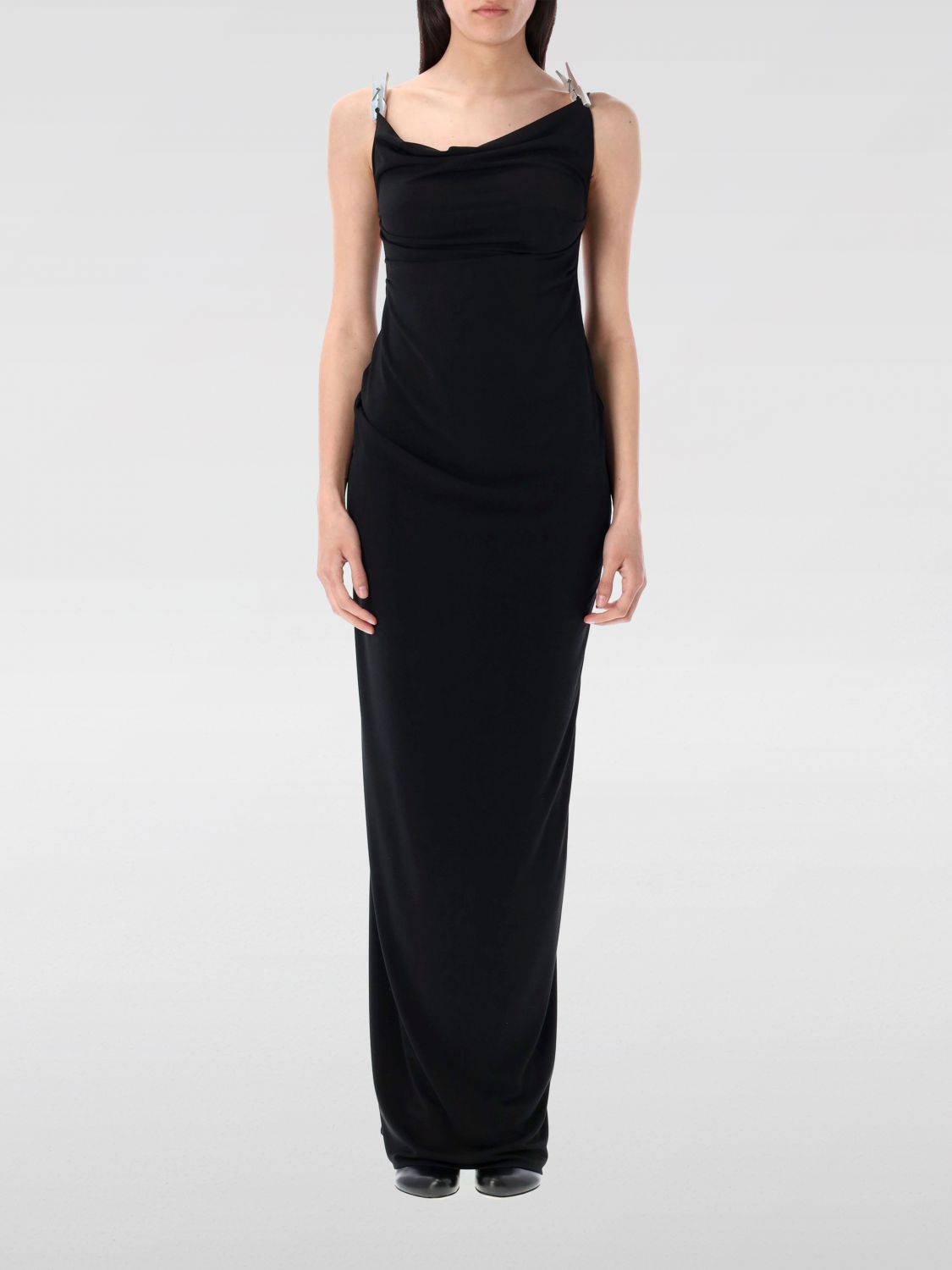 Coperni draped maxi dress - Black