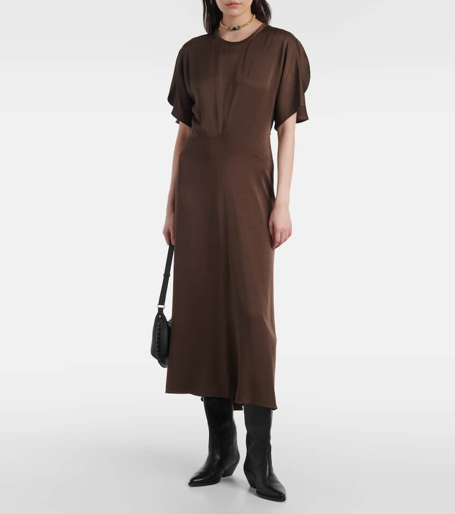 Keany satin midi dress