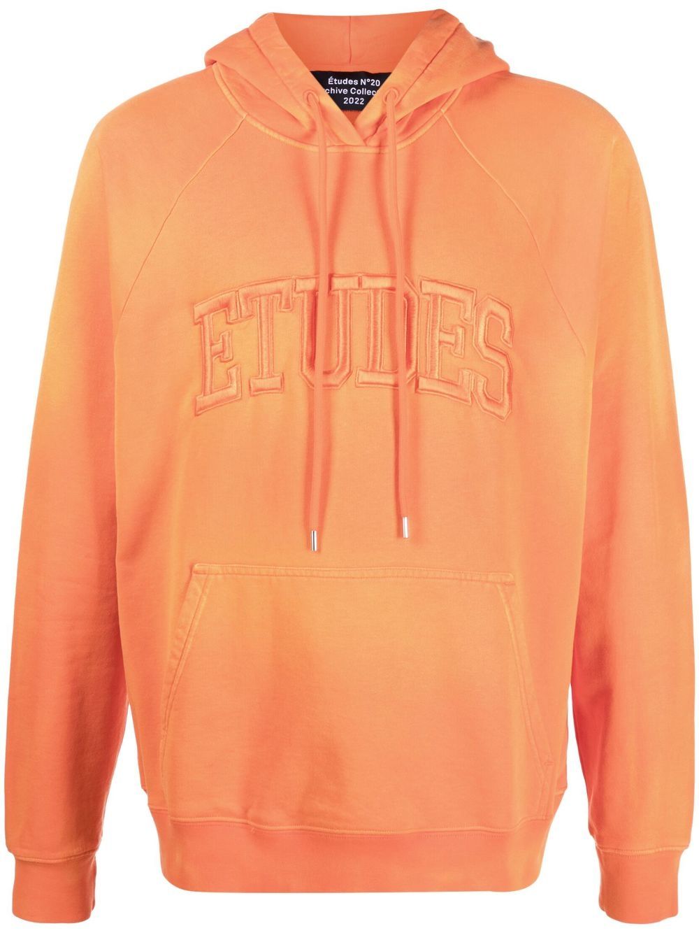 Racing logo-embroidered hoodie - Orange