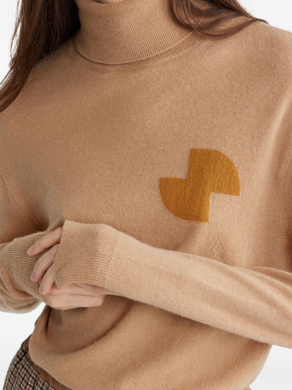JP roll-neck sweater - Brown