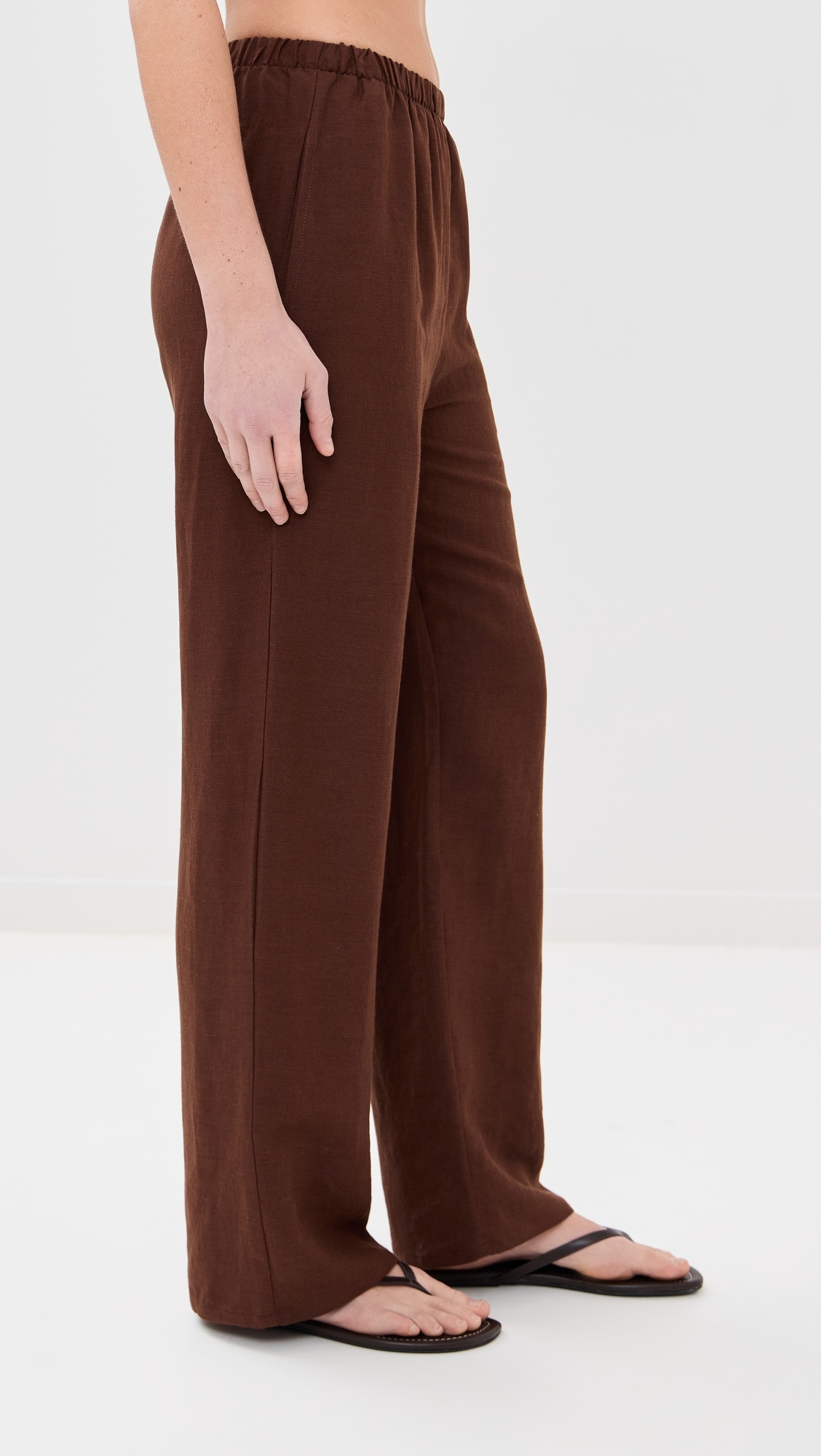 LE BOP Camille Pull On Pants Chocolate