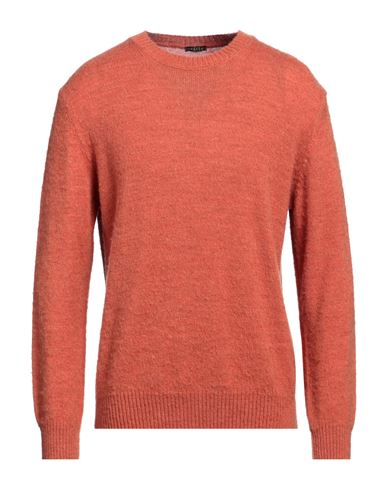 Man Sweater Orange Size XXL Acrylic, Merino Wool, Alpaca wool