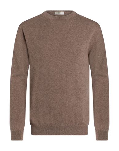 Man Sweater Light brown Size XL Cashmere