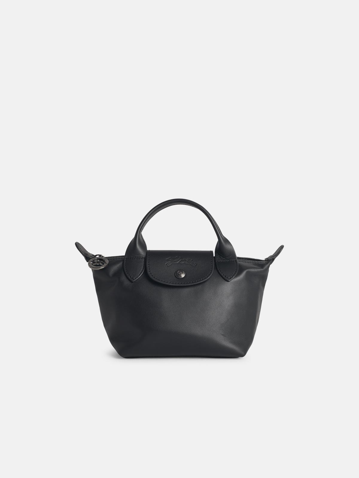 Bag With Black Leather 'Xs Le Pliage Xtra' Handle