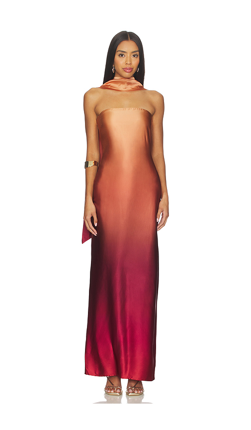 NBD The Coralena Maxi Dress in Burnt Orange. L. Also in XXS, XS, S