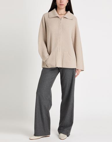 Woman Cardigan Beige Size XXL Cashmere