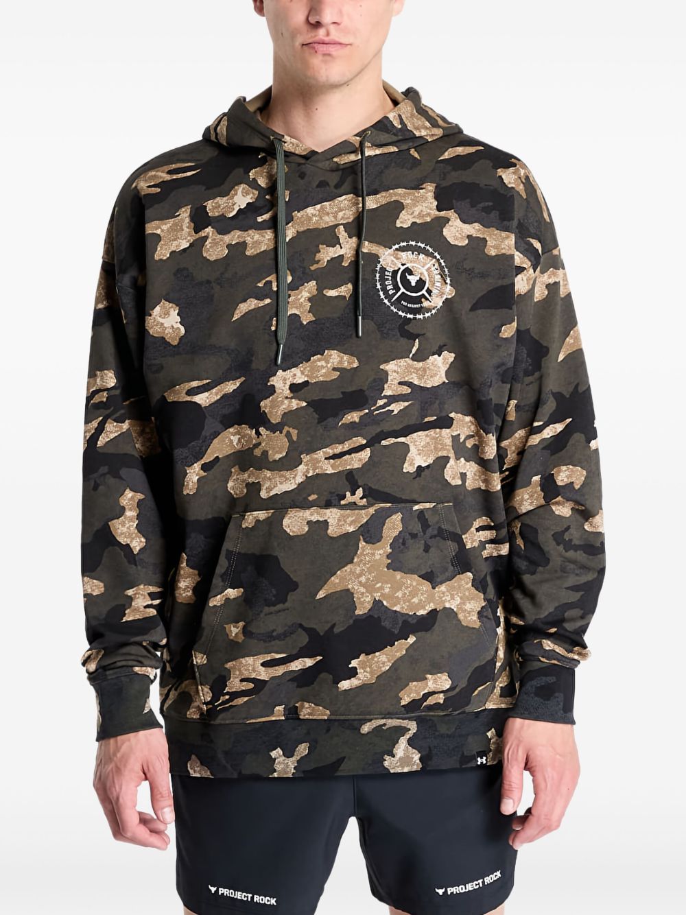 Project Rock camo-print hoodie - Green