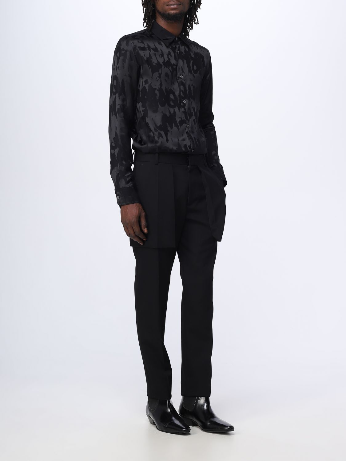 Pants Men color Black