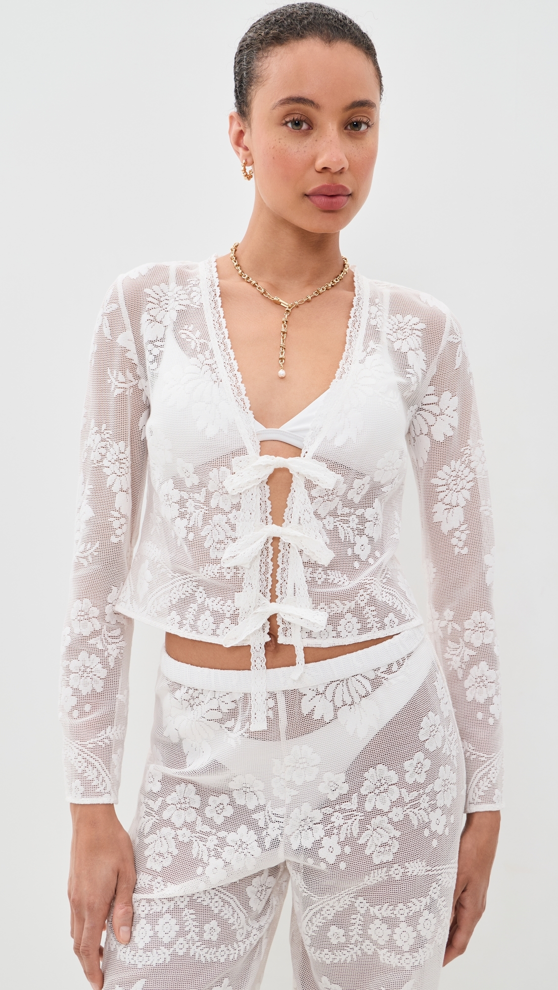 Stacellea Top White