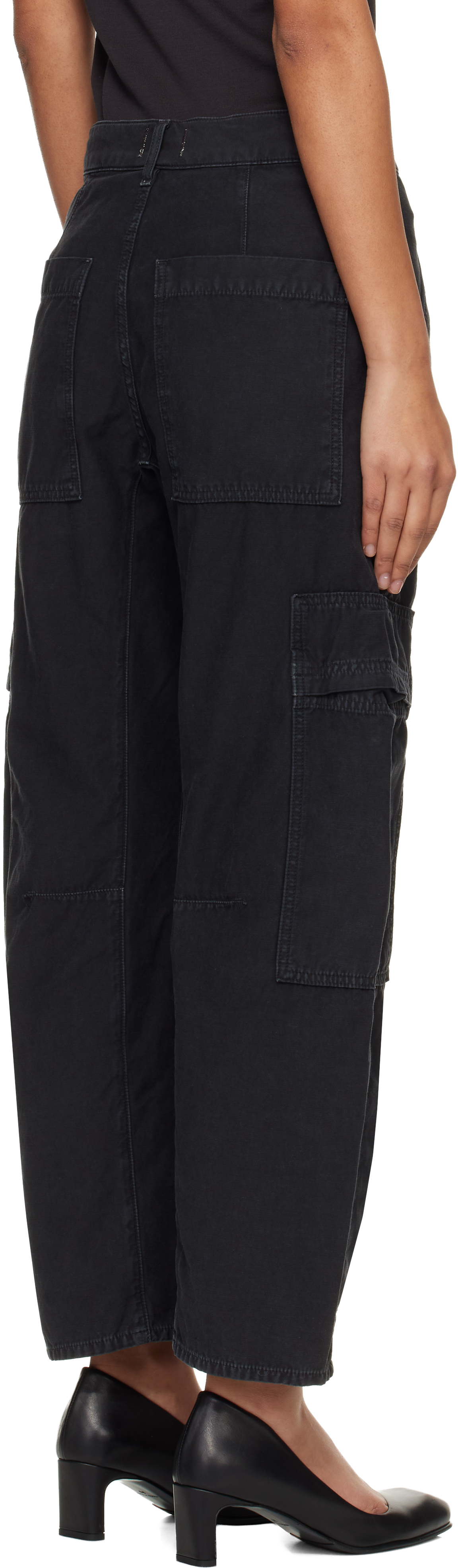 Black Marcelle Cargo Pants