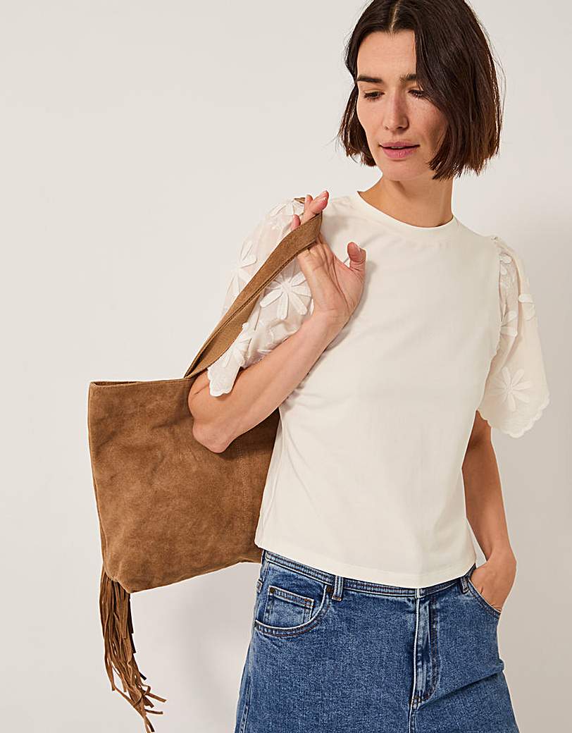 Monsoon Mel Sleeve Jersey T-Shirt