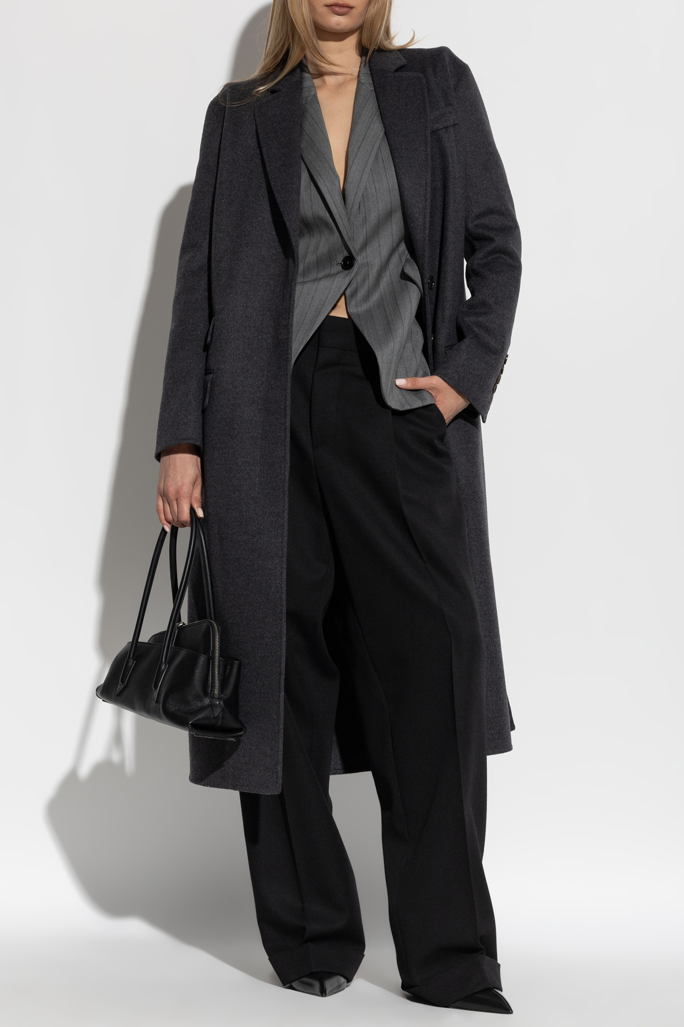 Wool Coat, Women's, Grey