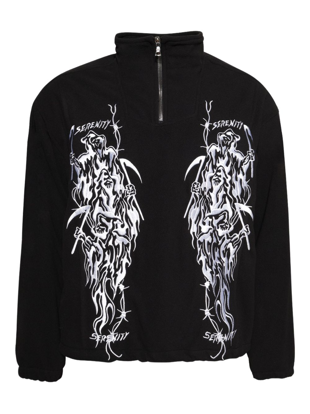 Warren Lotas embroidered sweatshirt - Black