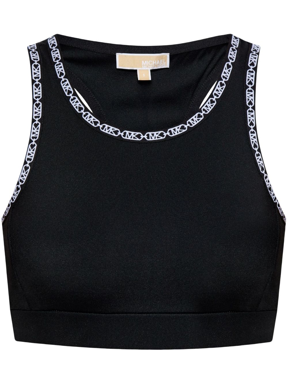 Logo-tape sports bra - Black