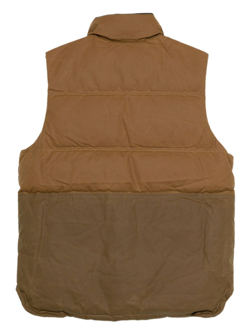 Brown Logo Sleeveless Jacket