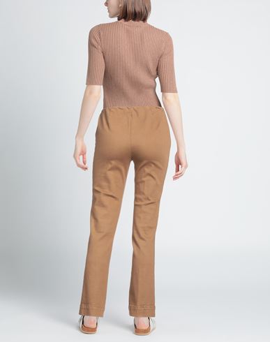 Nenah Woman Pants Camel Size 28 Cotton, Elastane