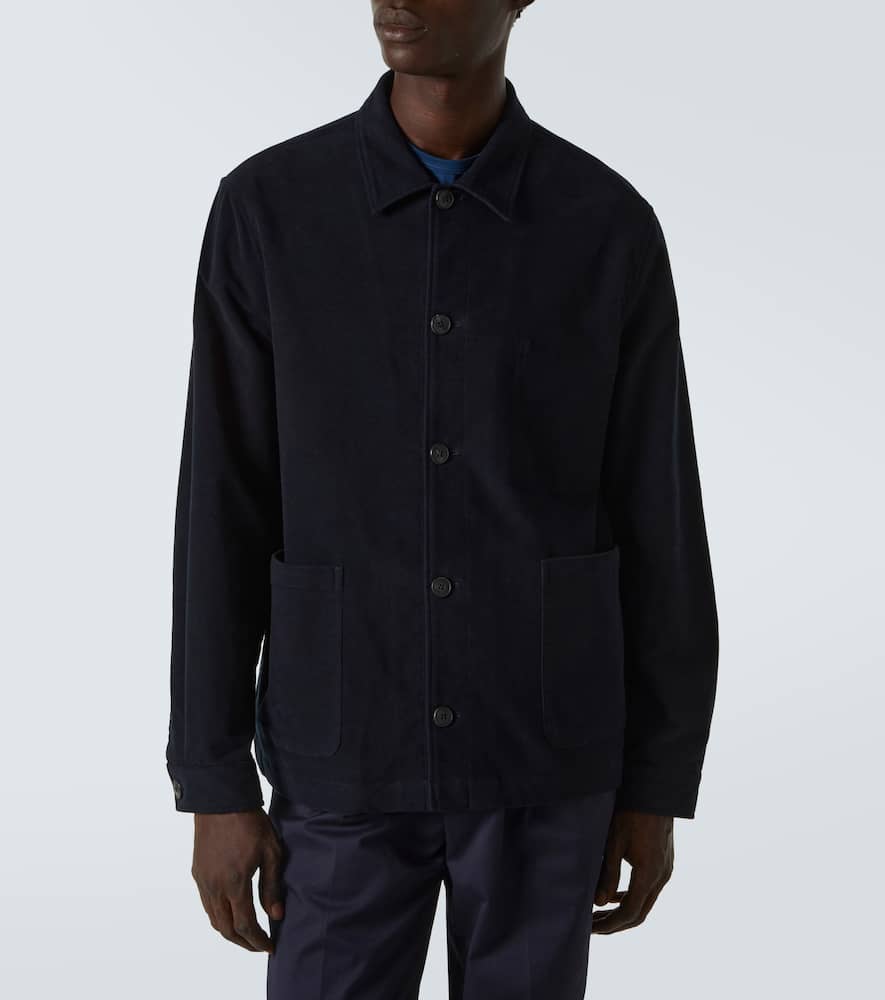 Cotton moleskin overshirt
