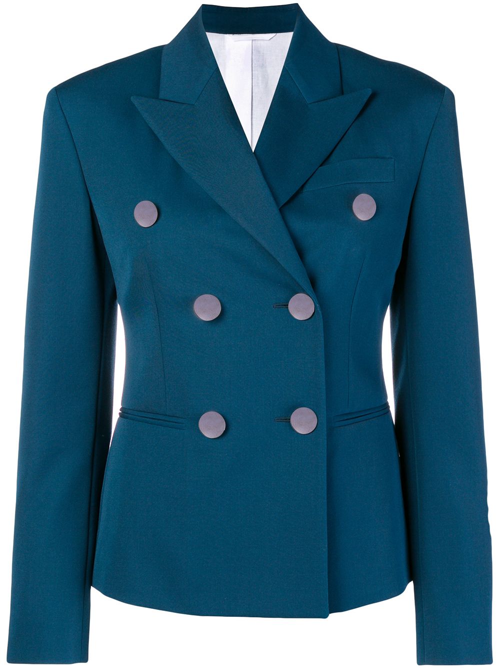 Peaked lapel blazer - Blue