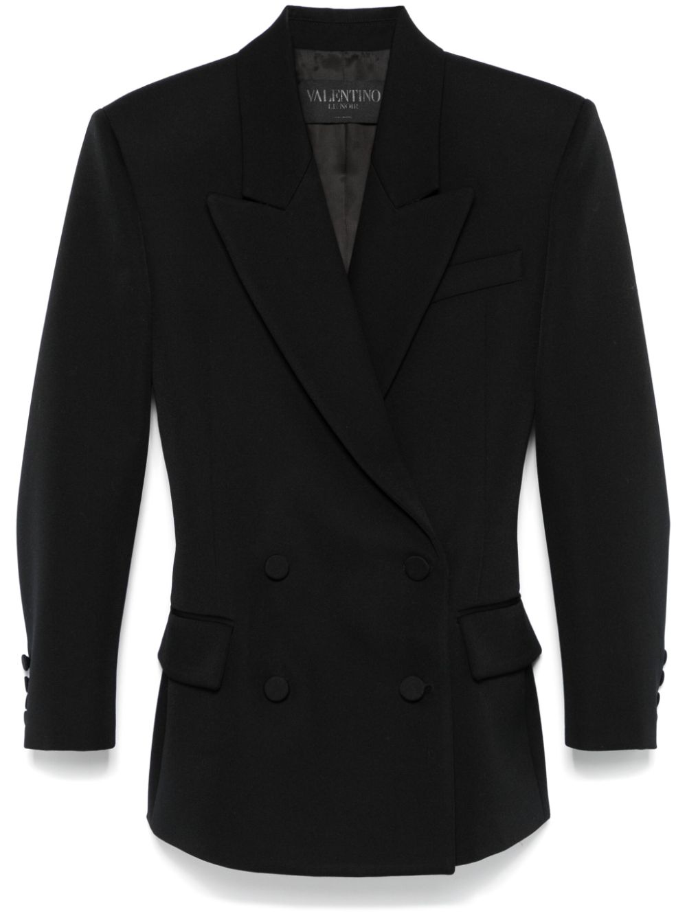 Tailored virgin wool blazer - Black
