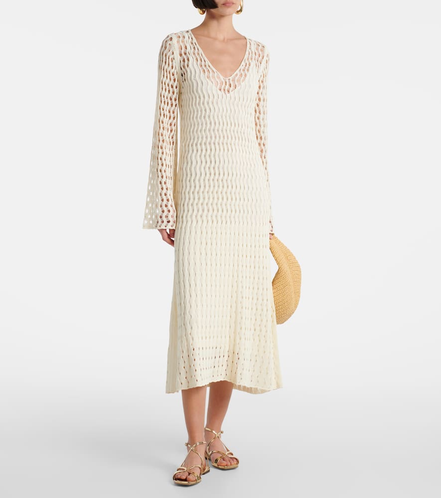 Jemmy open-knit maxi dress