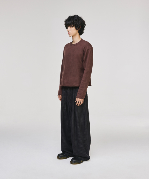 Cropped Rolling Round Knit