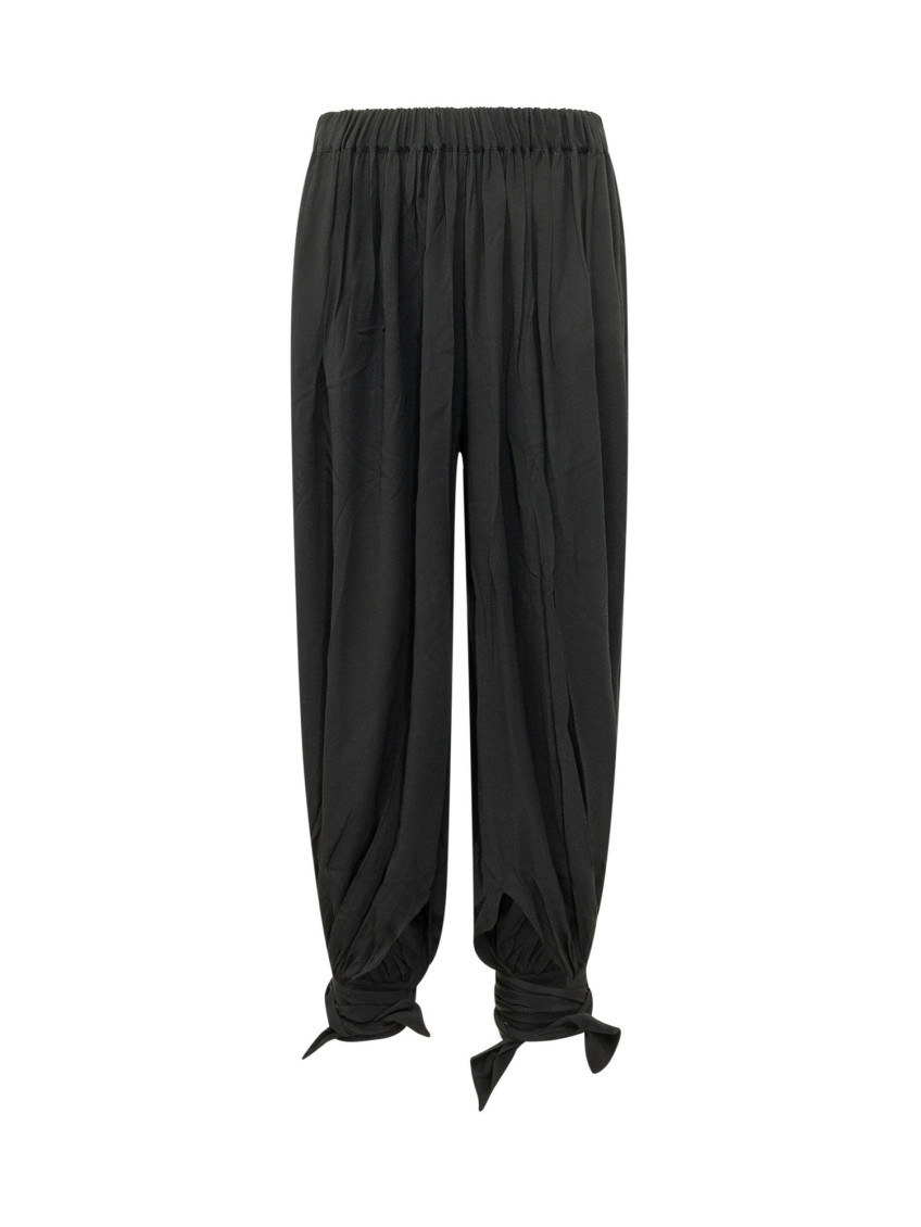Black Loose Drawstring Pants