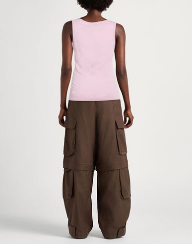 Eco Woman Tank top Pink Size L Organic cotton, Elastane