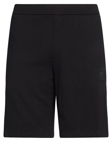 Man Shorts & Bermuda Shorts Black Size L Cotton