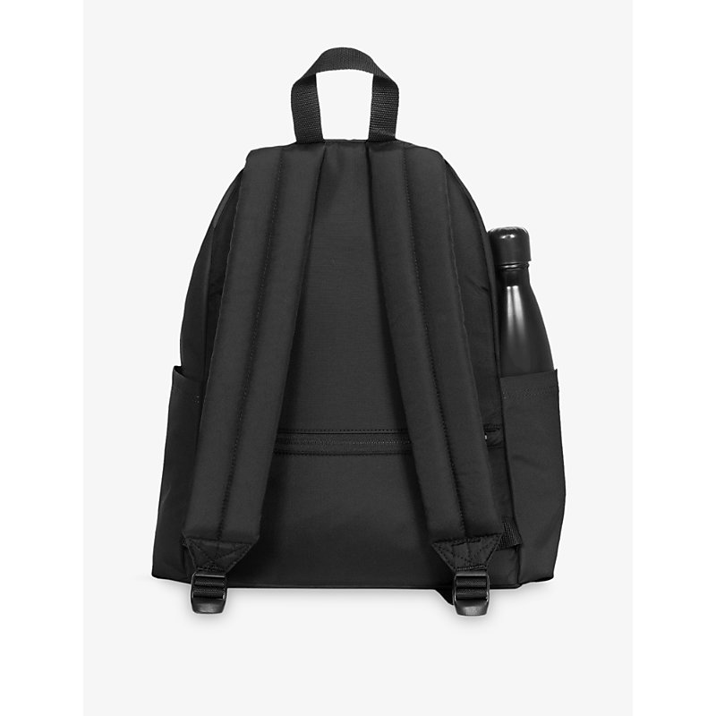 Mens Black Padded Pak'r Logo-patch Woven Backpack