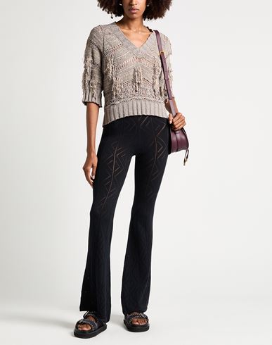 Woman Sweater Taupe Size 4 Cotton, Polyamide, Polyester