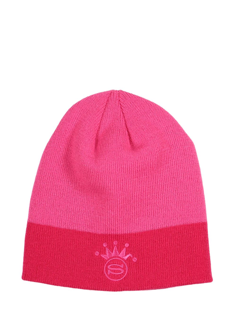 Logo-embroidered beanie - Pink