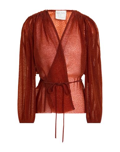 Forte_forte Woman Shirt Brick Size 0 Polyester, Metallic Polyester