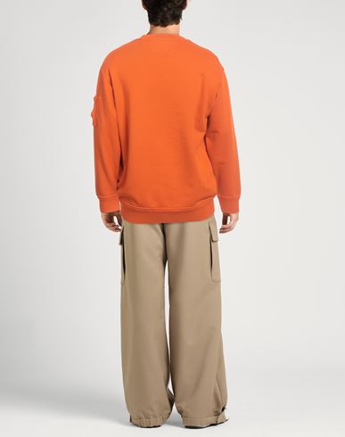 C. p. Company Man Sweatshirt Orange Size 3XL Cotton