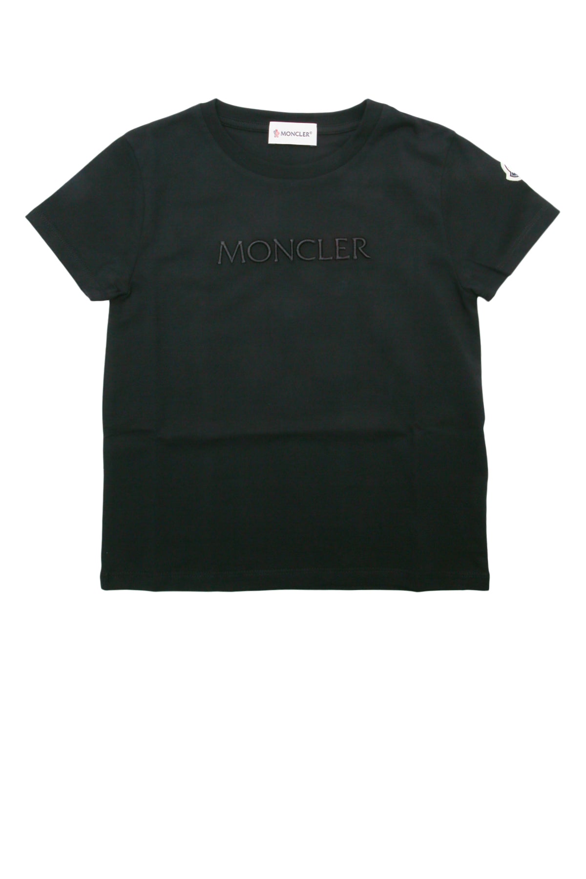 Logo-Embroidered Cotton T-Shirt — Black