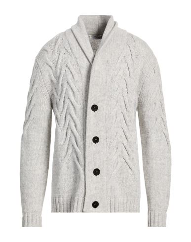 Man Cardigan Light grey Size 40 Virgin Wool, Cashmere