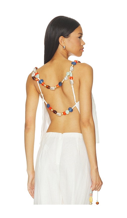 Cult Gaia Eira Top in White. L. Also in