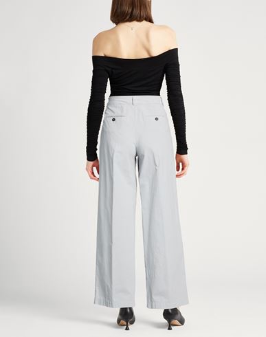 Woman Pants Light grey Size 6 Cotton, Elastane