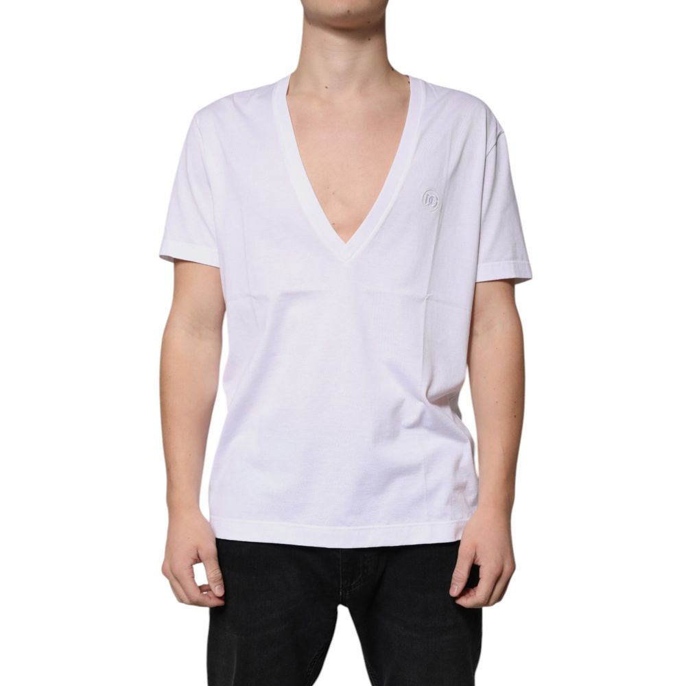 Logo-Embroidered Cotton T-Shirt — White