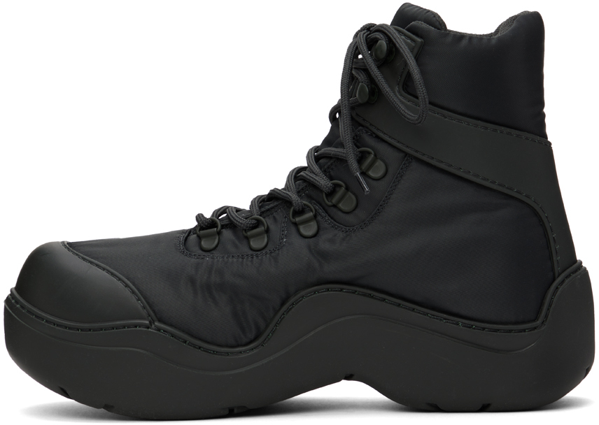 Black puddle bomber boots