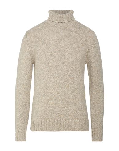 Man Turtleneck Beige Size 40 Baby alpaca wool, Merino Wool