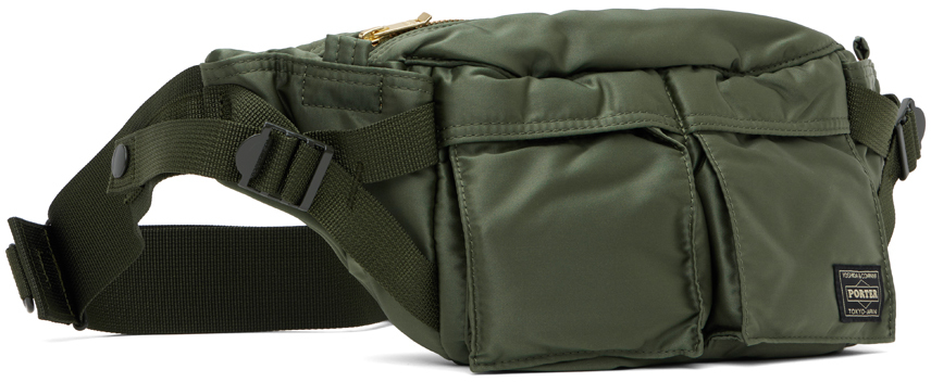 PORTER - Yoshida & Co Khaki Tanker Waist Belt Bag