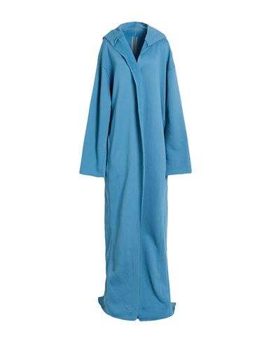 Woman Coat Slate blue Size S Cotton