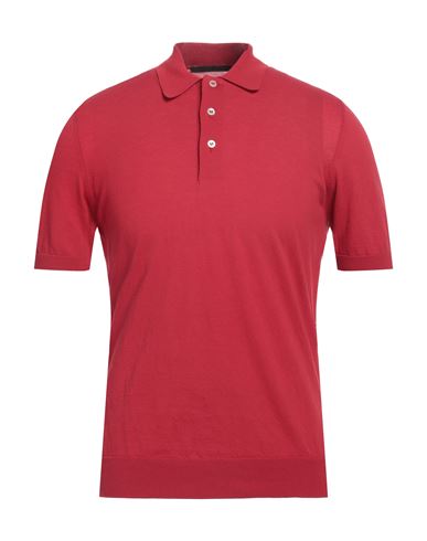 Man Sweater Red Size 42 Cotton