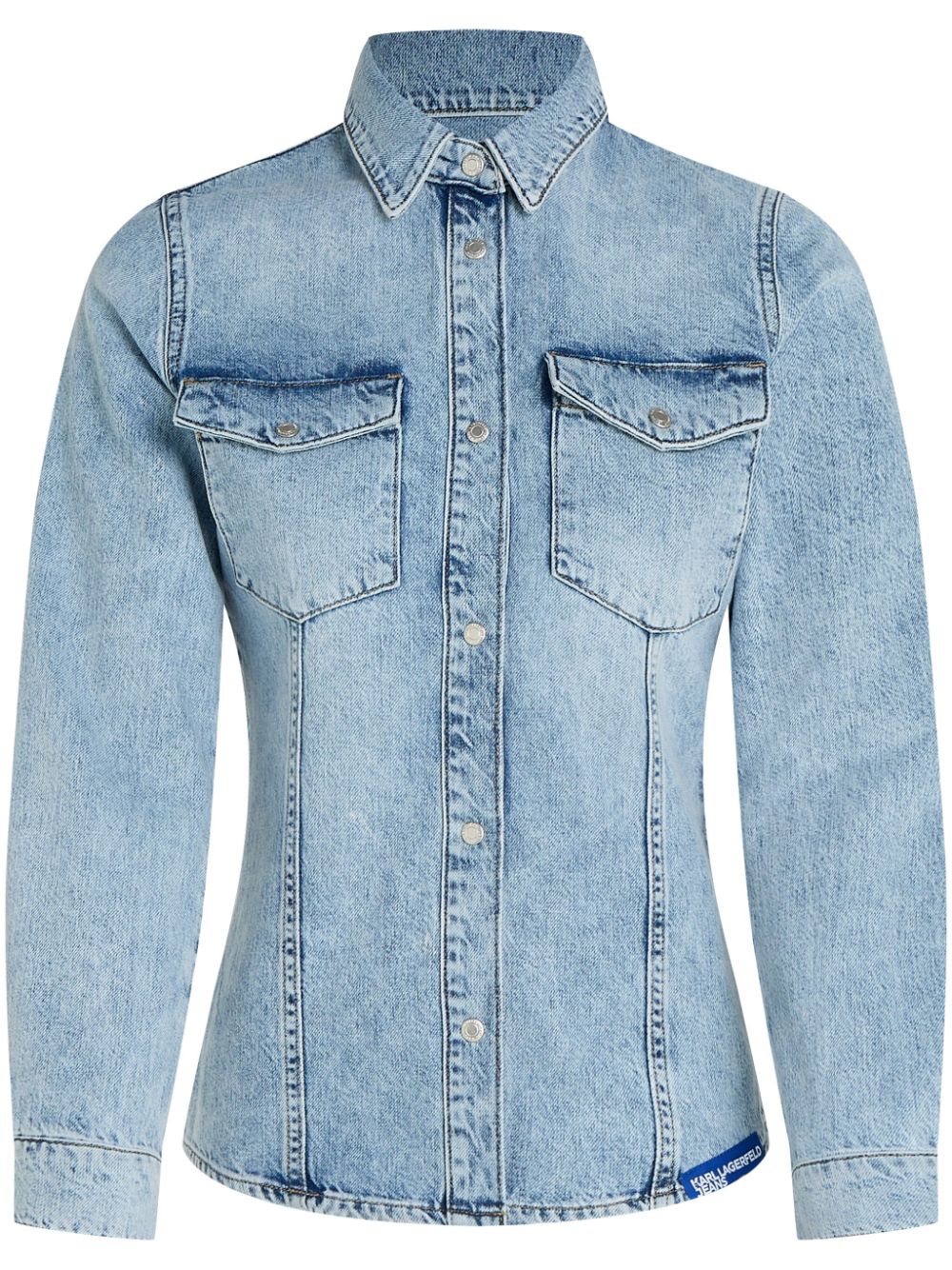 Organic cotton denim shirt - Blue
