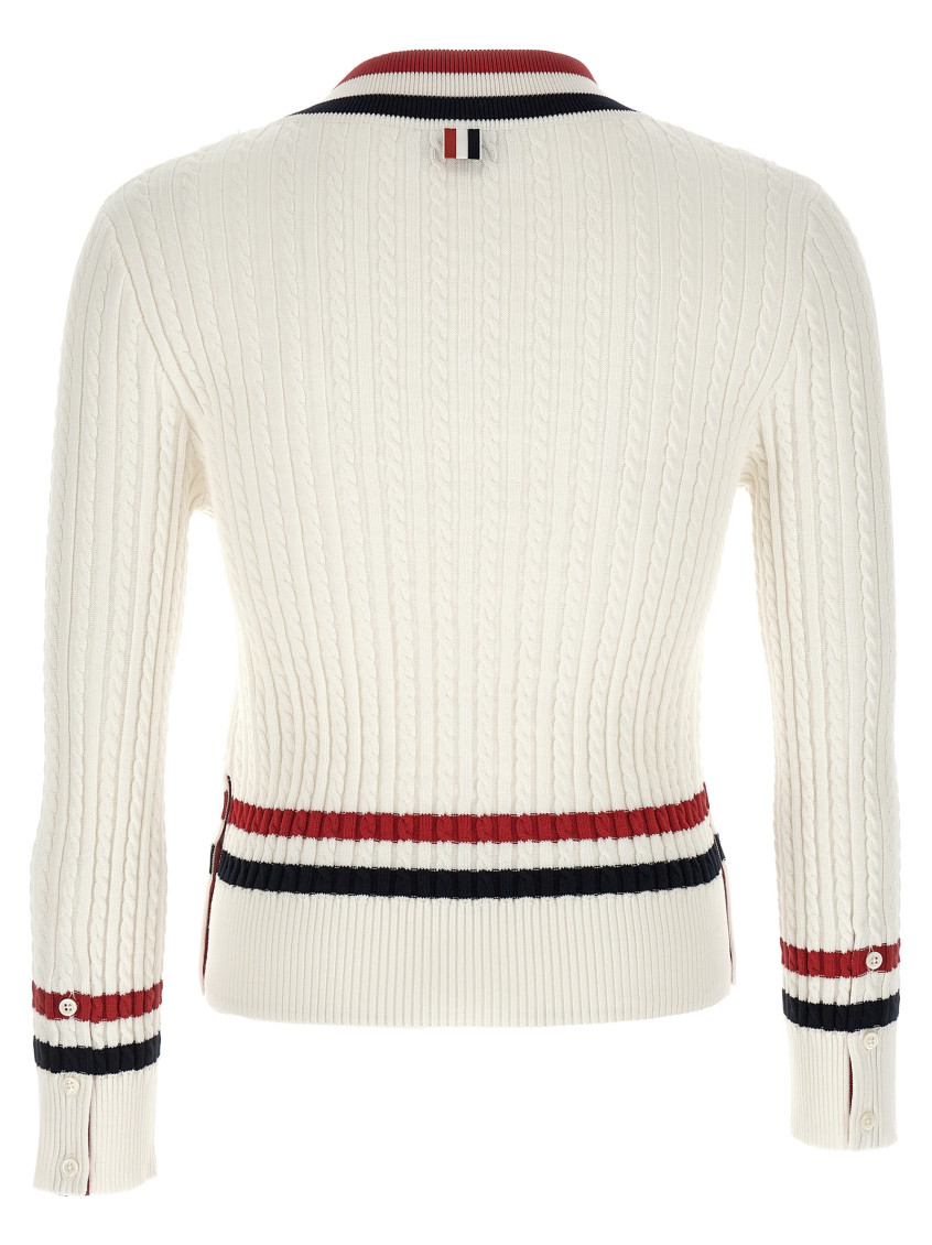 Rwb Intarsia Sweater Sweaters And Cardigans White