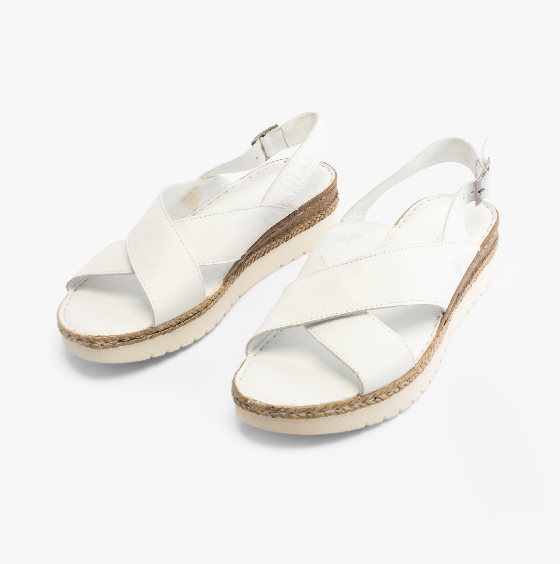 Hush Puppies Saphira Womens Slingback Sandals White Leather