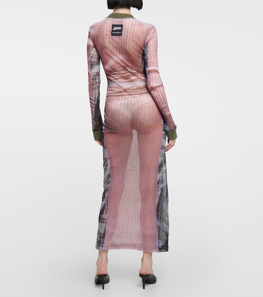 X Jean Paul Gaultier Trompe L'Oeil maxi dress