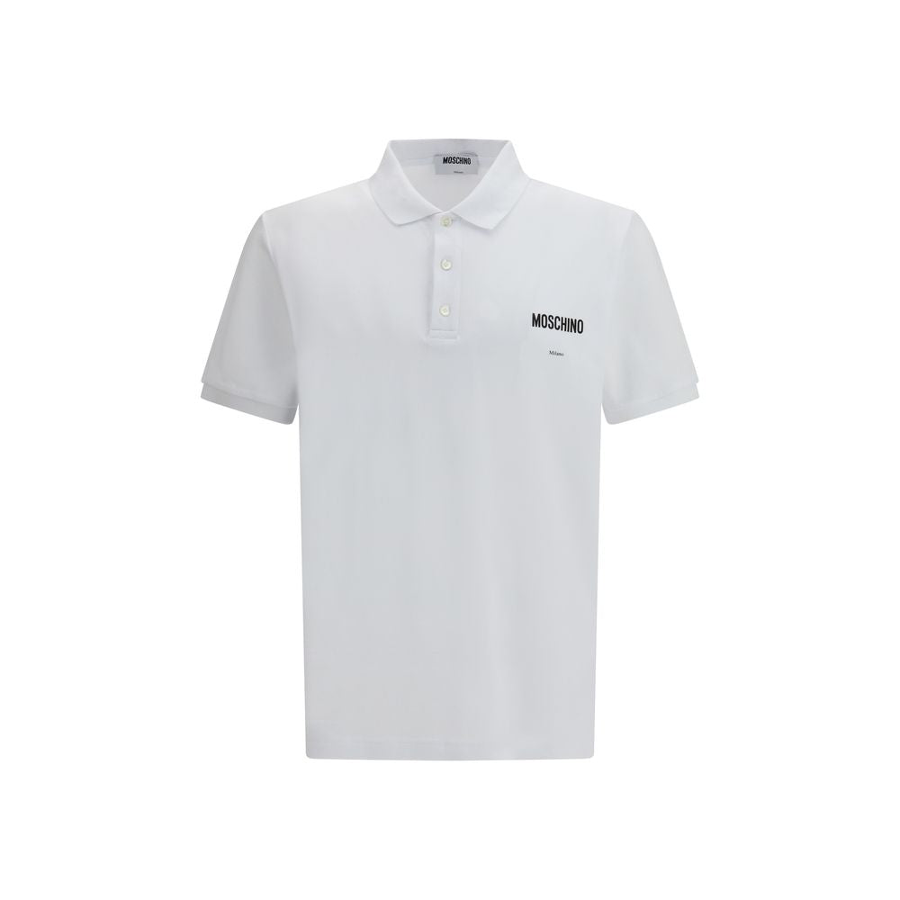 Logo-Embroidered Cotton Polo Shirt — White