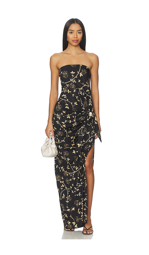 Agua Bendita x REVOLVE Melina Midi Dress in Black. - S also in L